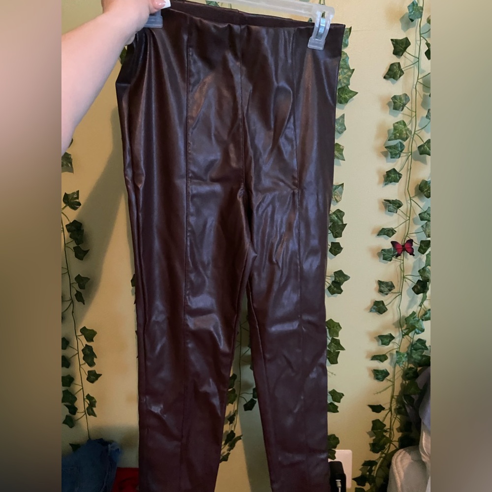 Size Small Brown Leather H&M pants